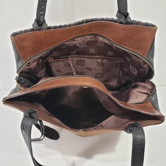 Born Patchwork Leather Shoulder Handbag - Picture 7 of 13